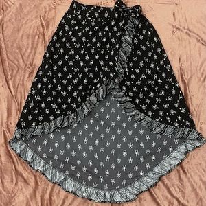 Bohemian printed, high-low, Rue21 skirt